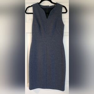 Tahari Sleeveless Sheath Audra Dress Size 2 | Tempest Heather Dark Blue | NEW